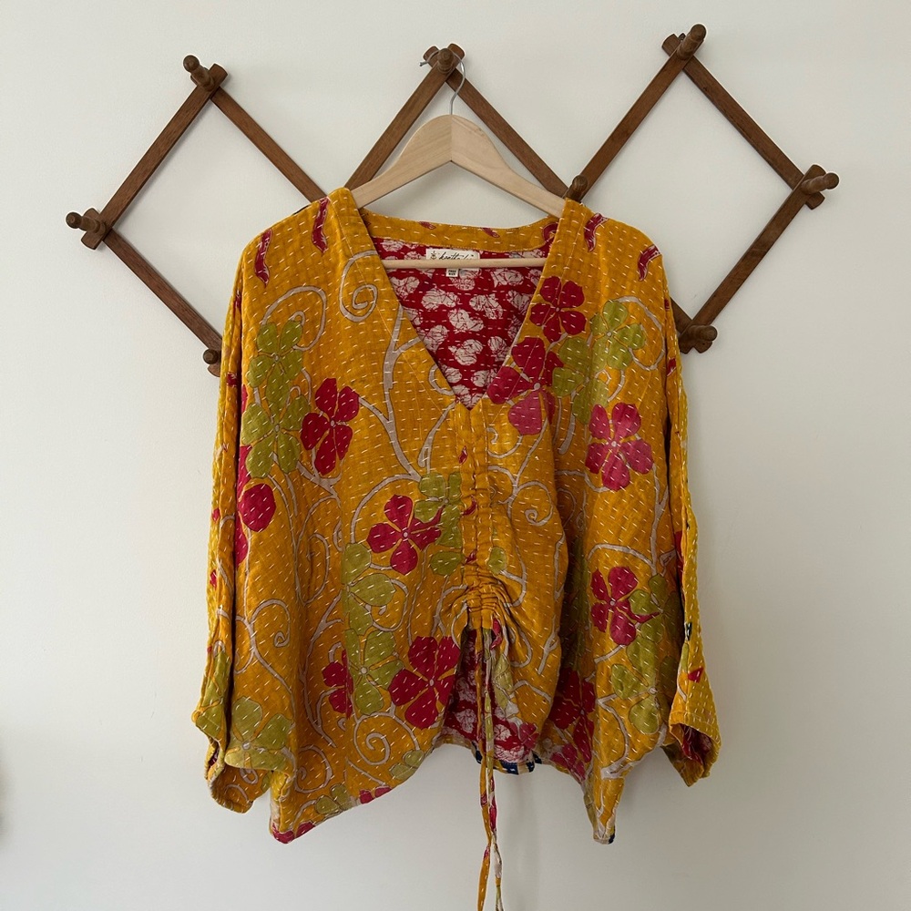 💫Kantha Bae Vibrant Floral Women's Blouse